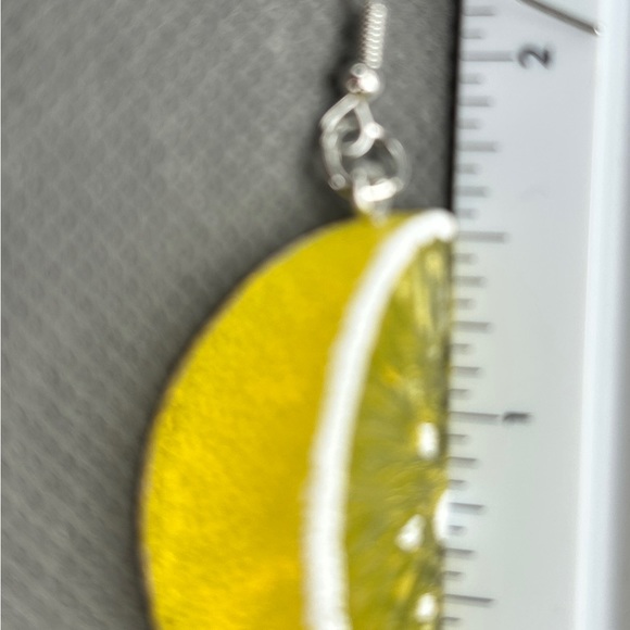 Summer earrings. Lemon earrings - Picture 5 of 5